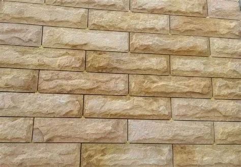 Beige Natural Sandstone For Wall Tile Thickness 10 Mm At Rs 180sq