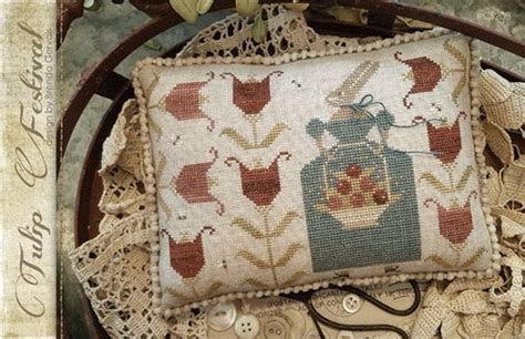 pattern tulip festival brenda gervais with thy needle and etsy cross stitch cross stitch