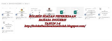 Satu bahasa satu bangsa satu. BANK SOALAN | SEKOLAH RENDAH : KOLEKSI SOALAN PEPERIKSAAN ...