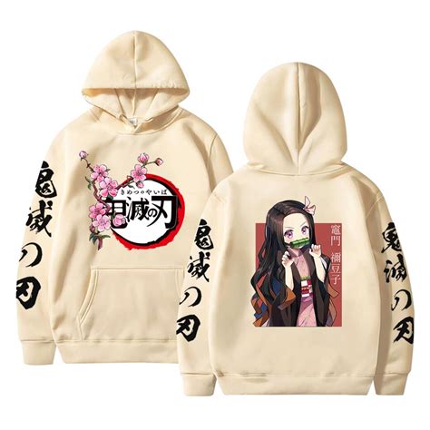 Demon Slayer Hoodies Kimetsu No Yaiba Nezuko Sakura Printed Hoodie