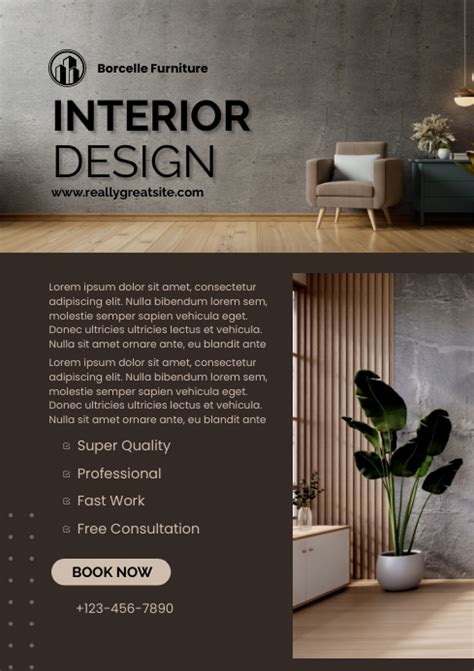 Copy Of Interior Design Template Postermywall