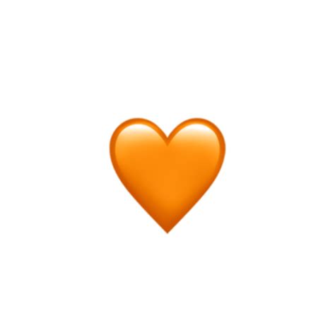Heart emoji transparent png download now for free this heart emoji transparent png image with no background. orange heart emoji - Sticker by elvira