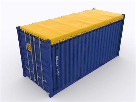 Shipping Container Tarpaulin For Open Top Containers Blue Pvc 20 Foot