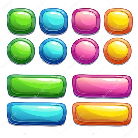 Buttons For Game Or Web Design — Stock Vector © Lilu330 62273045