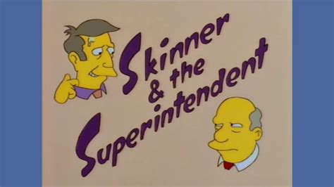 The Simpsons Skinner And The Superintendent Theme Song Youtube