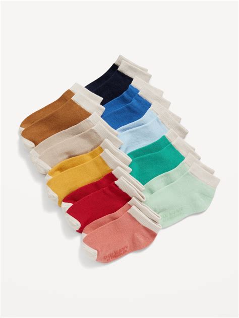 Unisex 10 Pack Ankle Socks For Toddler And Baby Old Navy