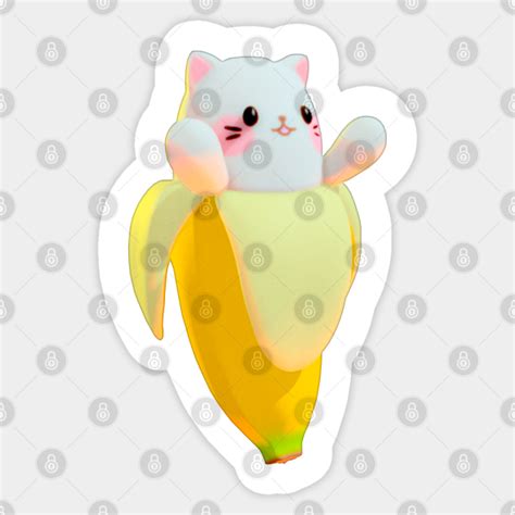 Bananas Cat Kitty Cats Sticker Teepublic