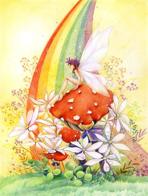 Rainbow Perch By Joannabromley On Deviantart Fairy Artwork Fairy Art