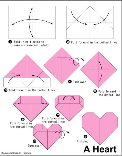 48 How To Fold Oragami Heart New Hutomo