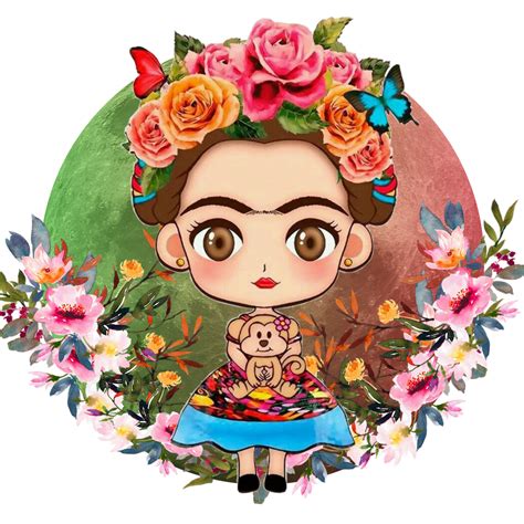 Frida Kahlo Doll Cartoon