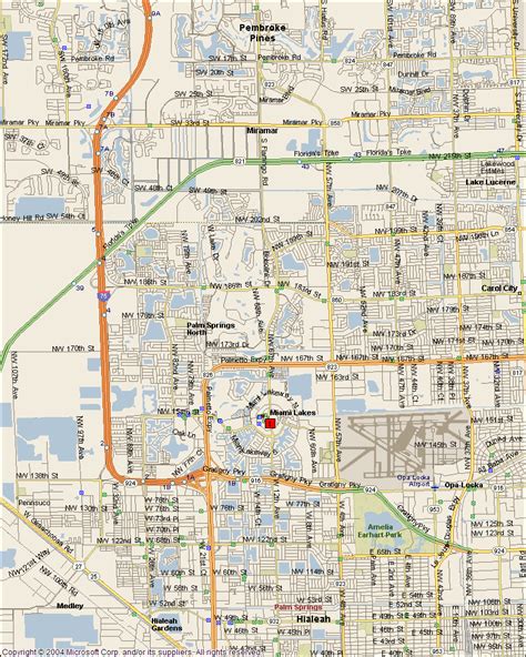 Miami Lakes Map 2