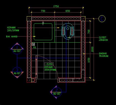 Download Gambar Closet Jongkok Autocad