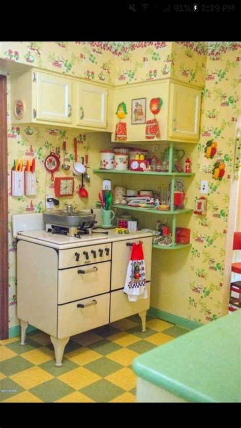 Pin By Jane Newton On Kitschy Kitchen☕️ Vintage Farmhouse Kitchen