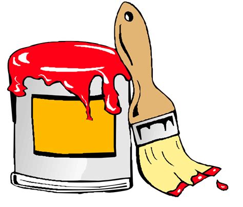 Paint Can With Brush Animation Openclipart