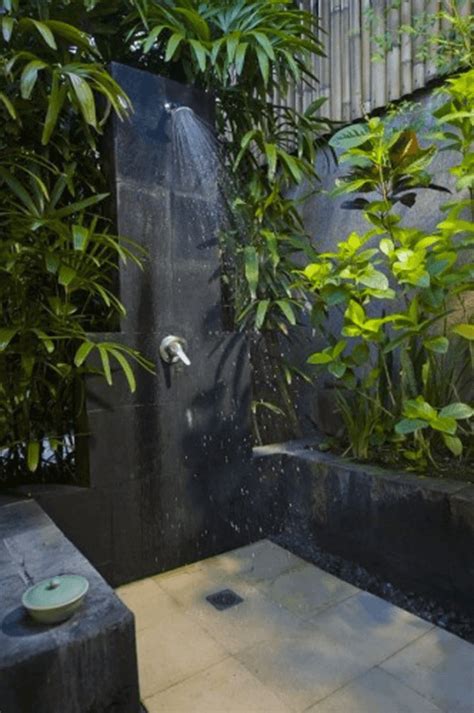 Outdoor Shower Ideas Botanical Outdoor Bathroom Design