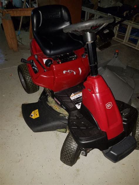 Craftsman Riding Mower With Bagger Attachment Like Brand New Used About