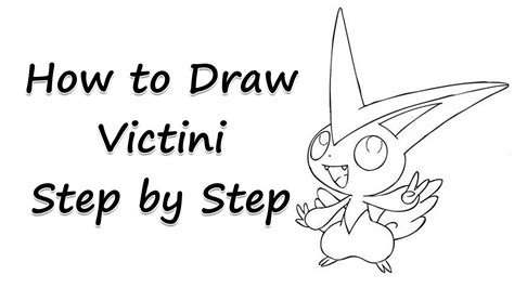 How To Draw Victini Step By Step By Laor Arts Youtube