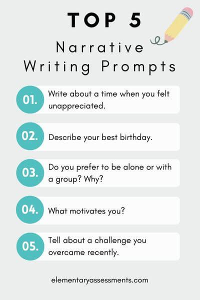 51 Narrative Writing Prompts Great Ideas To Write About