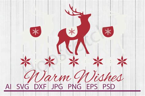 Reindeer Svg Reindeer Dxf Cuttable File By Hopscotch Designs Thehungryjpeg