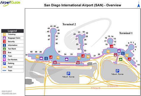 San Diego San Diego International San Airport Terminal Maps