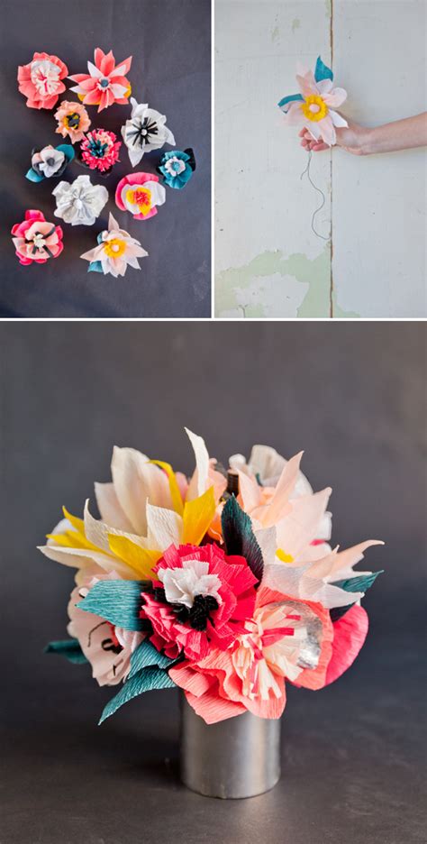Every time i drive up to my house i sigh just a little. Paper Flower Bouquet DIY