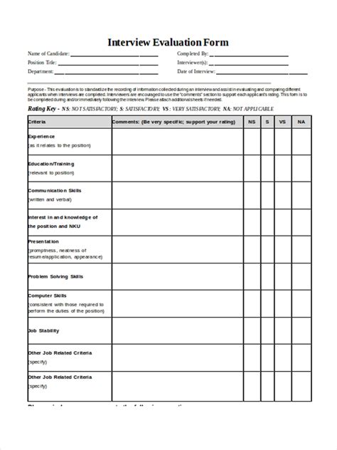 Sample Interview Questions Forms And Templates Fillable Printable Vrogue