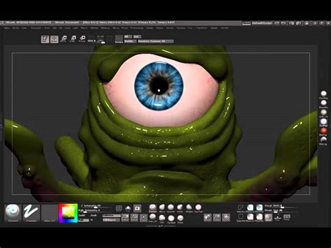 Sculpt Pose And Polypaint A Cartoon Squid In Zbrush