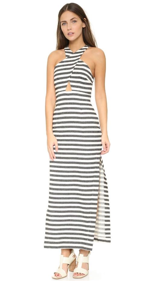 Mara Hoffman Striped Dress SHOPBOP Slim Dresses Dresses For Work Long Striped Dress Long