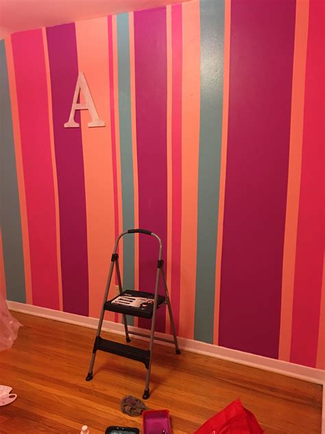 Accent Wall For My Little Girls Room Accent Wall Little Girl Rooms