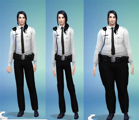 Modern Police Uniform Unisex Sims 4 Cc