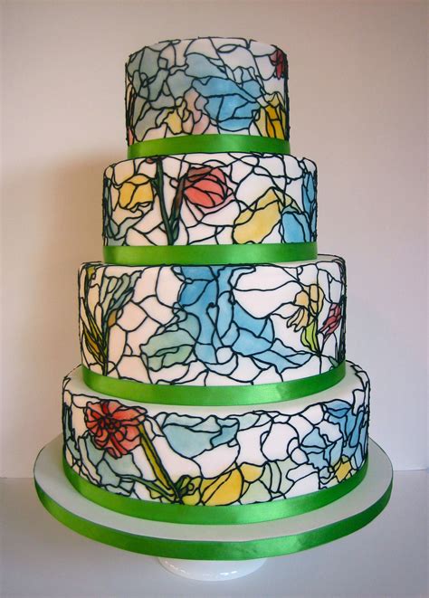Hand Painted Stained Glass Cake Maggie Austin Inspired Glass Cakes