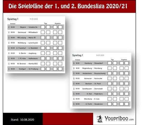 Bundesliga in der saison 2020: Bundesligaspielplan 2020/21 der 1. und 2. Bundesliga zum ...