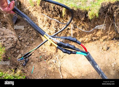 Damaged Underground Cables When Digging Snapped Broken Power Line