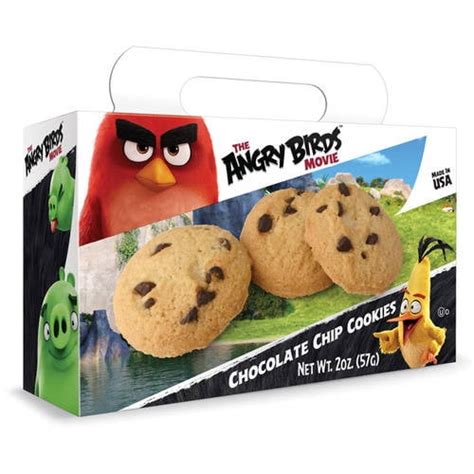 Angry Birds Chocolate Chip Cookies 2 Oz