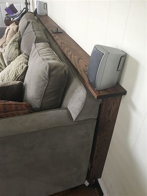 Red Oak Sofa Shelf With Usb Outlet Rwoodworking