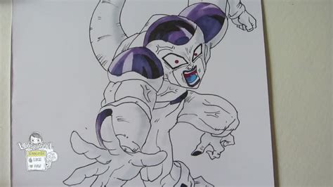 How to draw Frieza from Dragon Ball フリーザ - YouTube