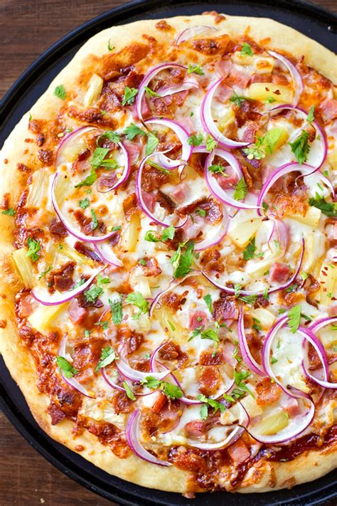 Hawaiian Bbq Pizza Recipe Bbq Pizza Recipes Cooking Recipes