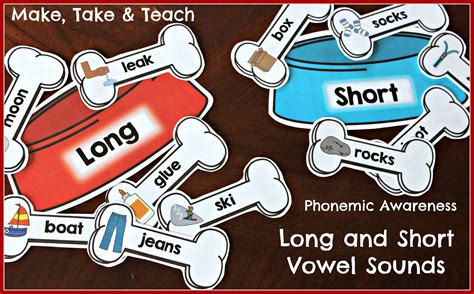 Teaching Long And Short Vowel Sounds Make Take And Teach