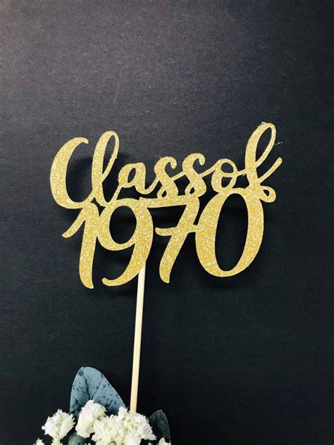 Class Of 1970 Class Reunion Centerpiece 50 Years Class Etsy In 2021