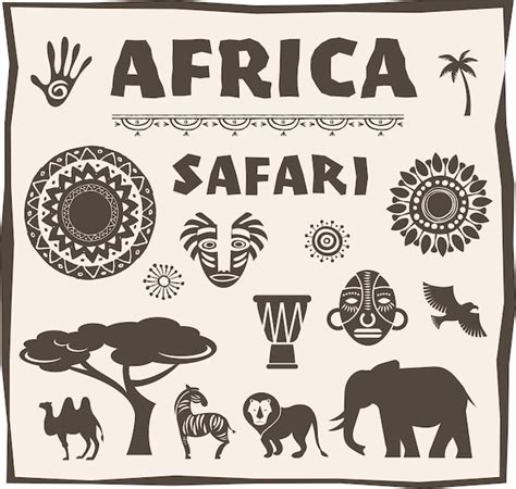 Premium Vector Africa Safari Set