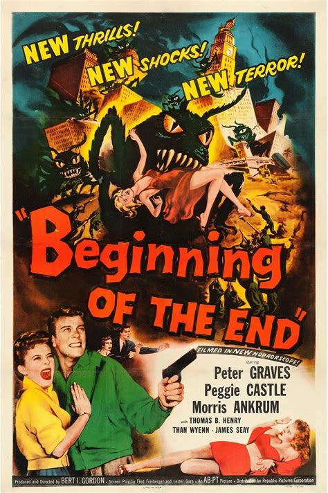 Beginning Of The End 1957 Horror Movie Posters Movie Posters