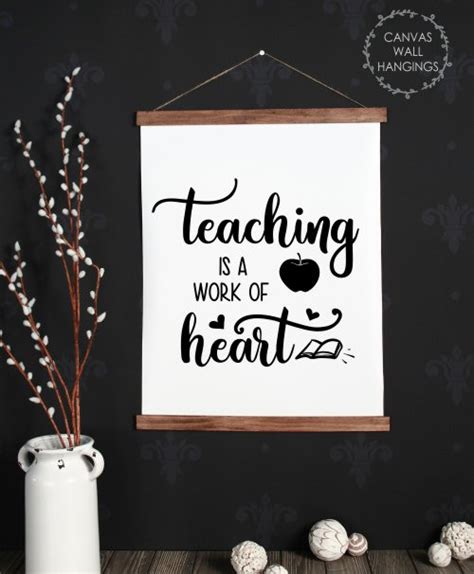 Teacher Wall Decals Teaching Quote Work Of Heart Classroom Decoration