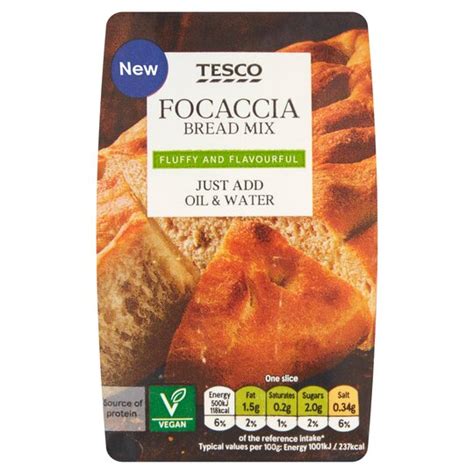 Tesco Focaccia Bread Mix 500g 500g Tesco Groceries