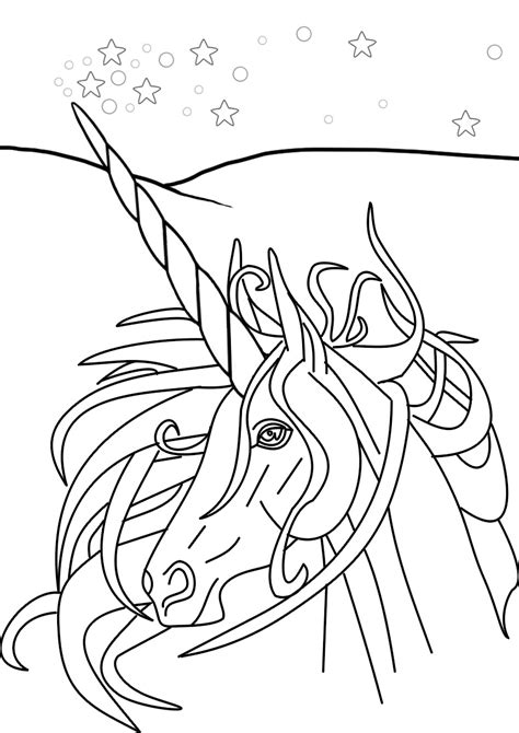 Winged Unicorn Free Unicorn Coloring Pages : Unlike the unicorn with