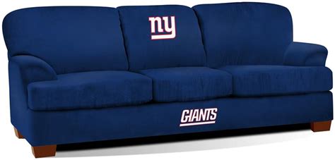 My task was to see what they felt like. New York Giants First Team Microfiber Sofa