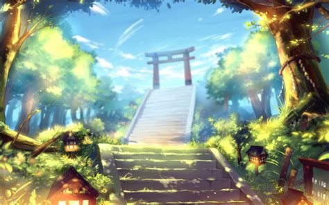 Wallpaper Sunlight Fantasy Art Anime Jungle Screenshot Computer