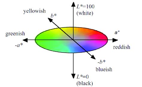 6 Illustration Of The Cielab Colour Space International Parameters