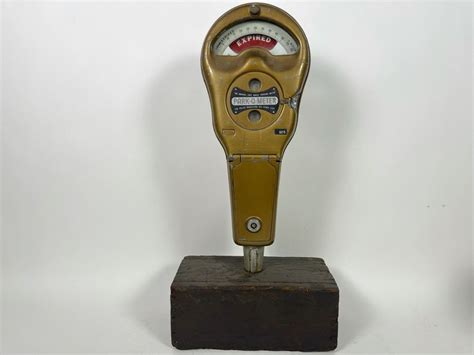 Vintage Working Coin Operated Park O Meter The Original Carl Magee