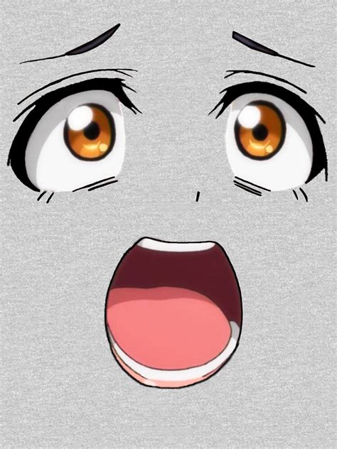 Search, discover and share your favorite anime faces gifs. "Anime face brown eyes" T-shirt by ggwp | Redbubble