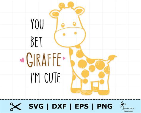 Giraffe Svg Mother Daughter Svg Giraffe Clipart Cricut Etsy Images